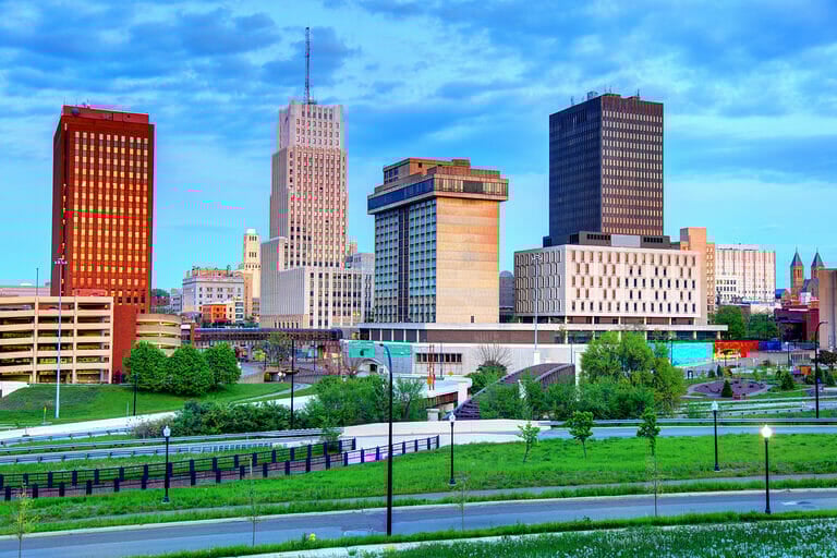 Akron skyline