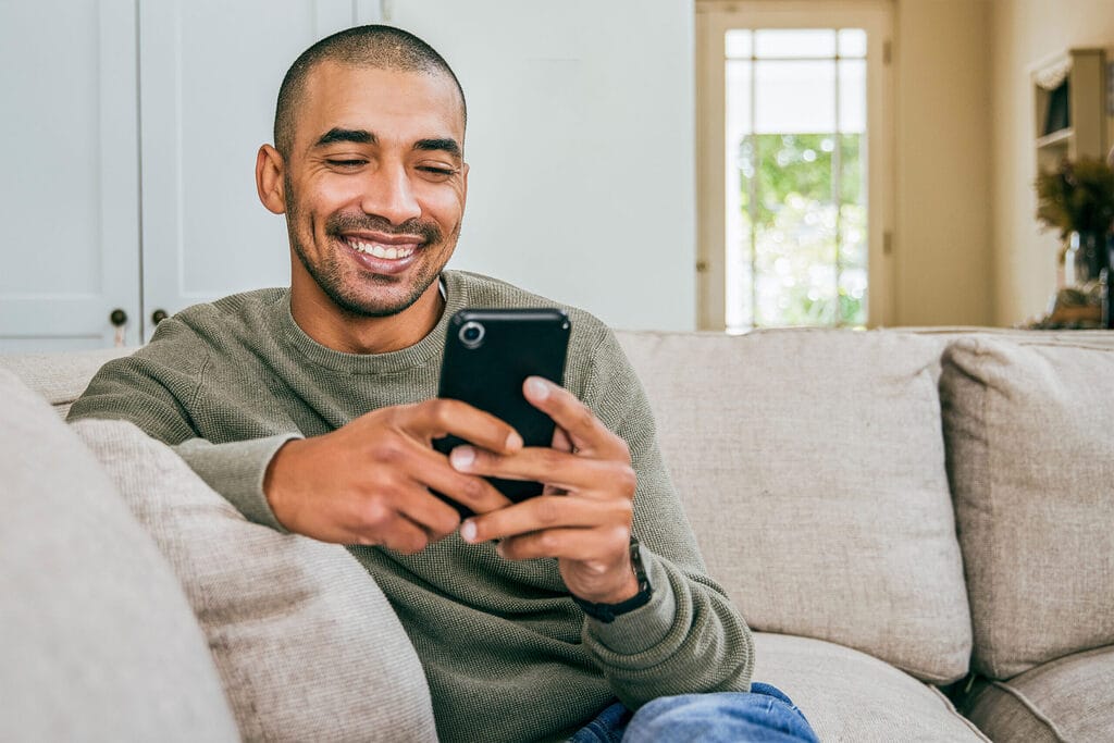 A job seeker fills out an online application for temp work